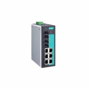 MOXA Industrial switch EDS 408A MM ST T 8 port Entry level managed Ethernet switch 40 to 75°C operating temperature 6 10100BaseTX ports 2 100BaseFX multi mode ports with ST connectors NZDEPOT - NZ DEPOT