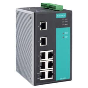 MOXA Industrial switch EDS 508A 8 port Managed Ethernet switch with 8X10100BaseTX ports 0 to 60°C operating temperature NZDEPOT - NZ DEPOT