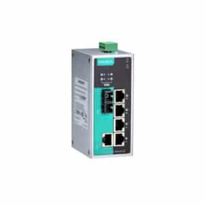 MOXA PoE switch EDS P206A 4PoE M SC 6 port Unmanaged Ethernet switch 10 to 60°C operating temperature 1 10100BaseTX ports 4 PoE ports and 1 100BaseFX multi mode port with SC connector NZDEPOT - NZ DEPOT