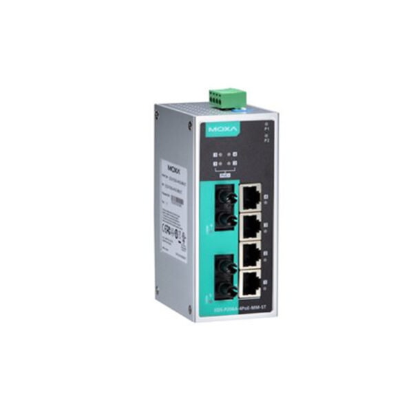 MOXA PoE switch EDS-P206A-4PoE-MM-ST-T 6-port Unmanaged Ethernet switch