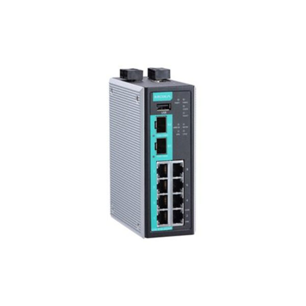 MOXA Secure Router EDR-810-2GSFP-T 8 FE copper + 2 GbE SFP multiport industrial secure router - NZ DEPOT