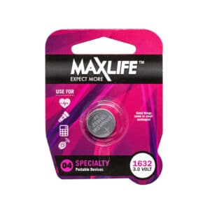 Maxlife BAT1632 CR1632 Lithium Button Cell Battery. 1Pk NZDEPOT - NZ DEPOT