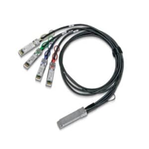 Mellanox Passive Copper Hybrid Cable ETH 100GbE to 4x25GbE QSFP28 to 4xSFP28 1m Colored 30AWG CA N NZDEPOT - NZ DEPOT