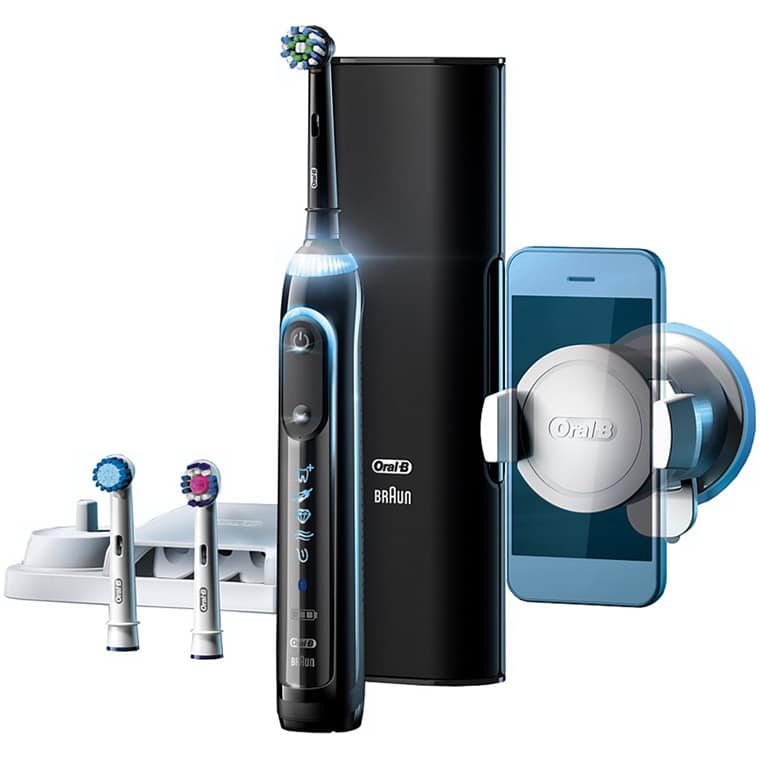 OralB Genius 9000 (Black) Electric Toothbrush With SmartRing and Pressure Control Technology
