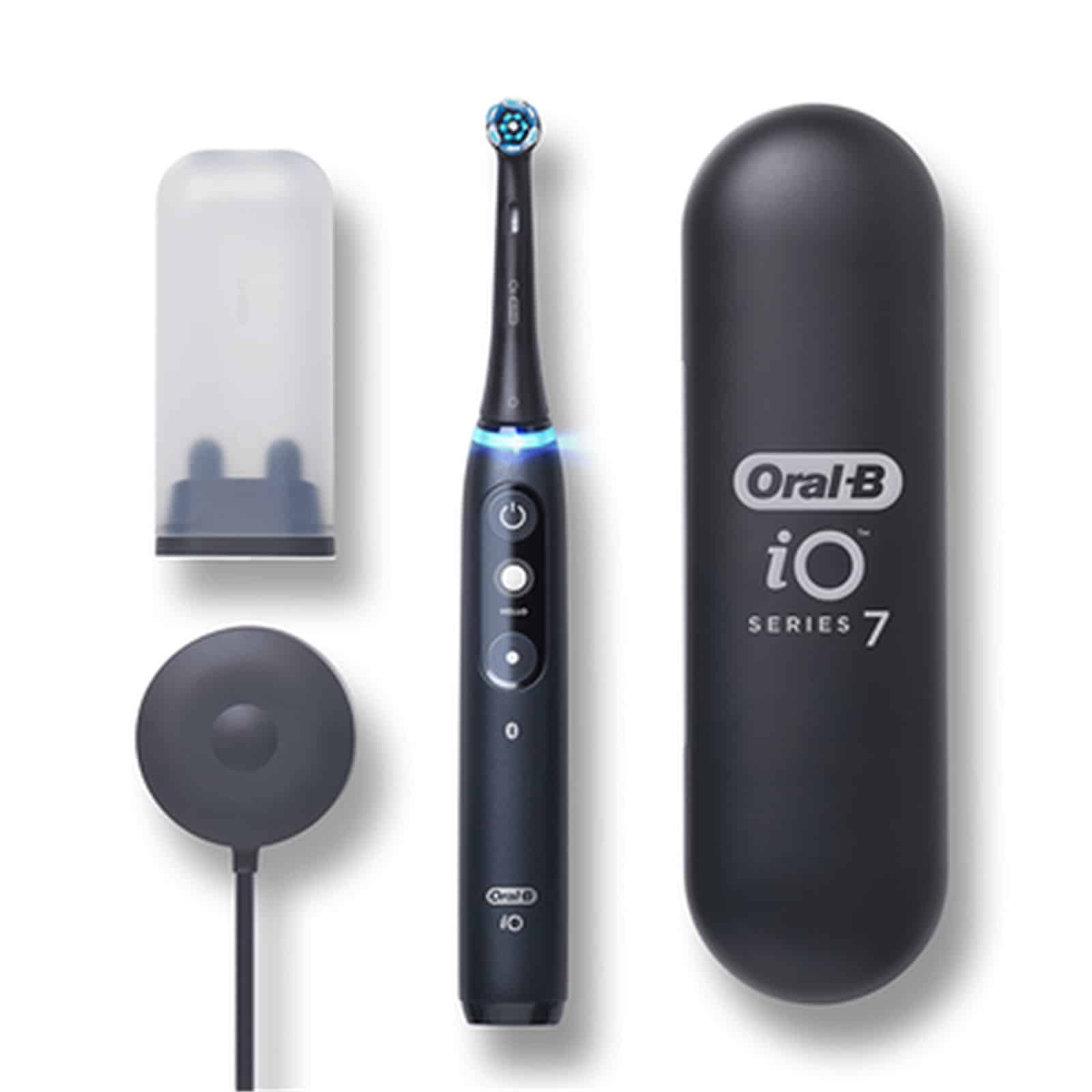 Oral-B IO Series 7 Electric Toothbrush (Black) With Charging Stand And ...