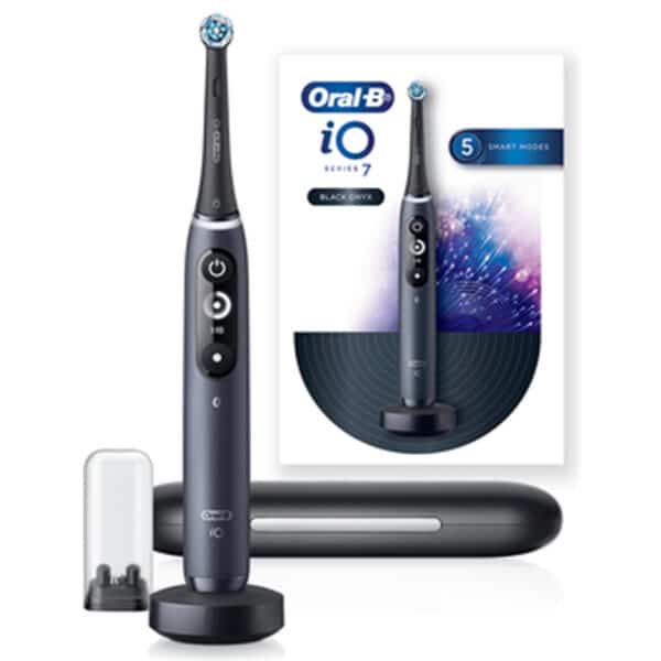 Oral-B iO Series 7 Electric Toothbrush (Black) with charging stand and travel case - NZ DEPOT