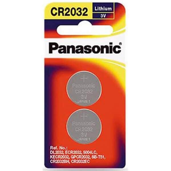 Panasonic CR-2032PG/2B Battery 3V Lithium 2032 Lithium Coin Battery 3V 2Pack 220 mAh Button Cell - Replaces DL2032