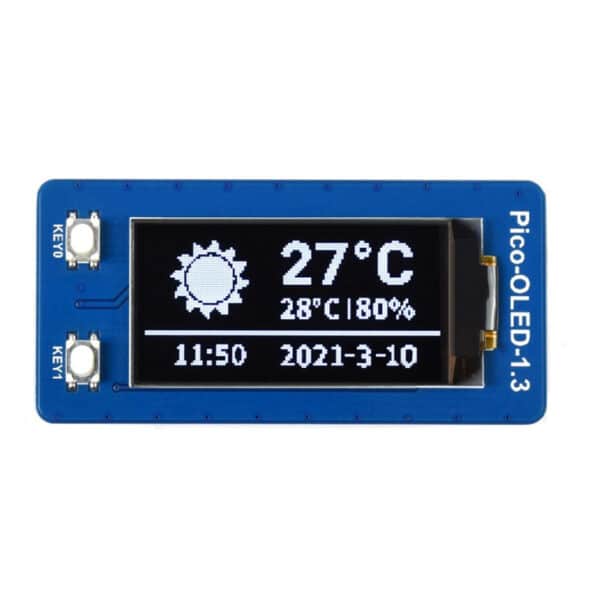 Raspberry Pi Display 1.3inch OLED Module for Raspberry Pi Pico 64x128 SPII2C NZDEPOT