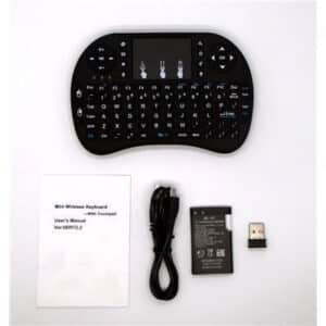 Raspberry Pi Mini Wireless Rechargeable Keyboard With Touchpad Mouse Black Drive Free for Windows MAC OS X Android Linux etc. NZDEPOT 1