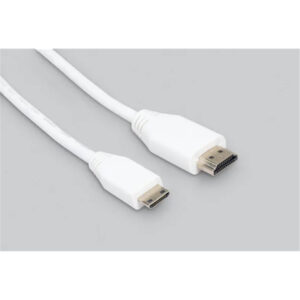 Raspberry Pi Official Cable White Mini HDMI to Standard HDMI HDMI AMale to Mini HDMI CMale 1m Cable NZDEPOT 1
