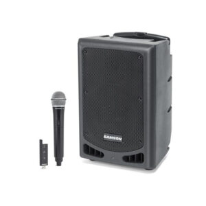 SAMSON Expedition XP208w Rechargeable Portable PA with Handheld Wireless System and Bluetooth Live Performance Music Education Fitness House of Worship Karaoke NZDEPOT