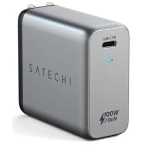 SATECHI USB-C Charger 100W Single Port USB-C PD GaN Wall Charger for Macbook iPad Pro