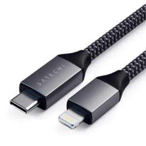 SATECHI USB C to Lightning Charging Cable 1.8 m Space Grey NZDEPOT 1