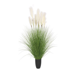 SOGA 110cm Artificial Indoor Potted Reed Bulrush Grass Tree Fake Plant Simulation Decorative, Home & Living, Home Decor, Artificial Plants, , ,  - NZ DEPOT 1