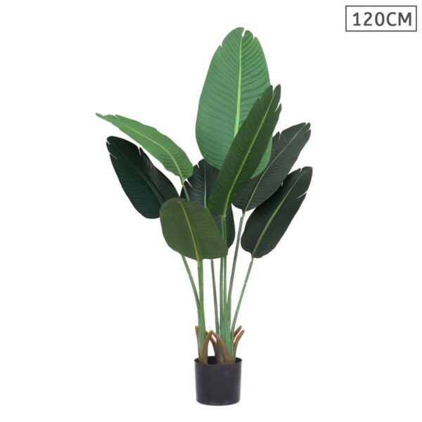 SOGA 120cm Artificial Green Indoor Traveler Banana Fake Decoration Tree Flower Pot Plant, Home & Living, Home Decor, Artificial Plants, , ,  - NZ DEPOT 1