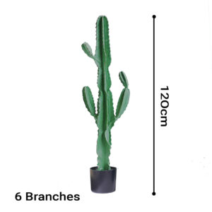 SOGA 120cm Green Artificial Indoor Cactus Tree Fake Plant Simulation Decorative 6 Heads, Home & Living, Home Decor, Artificial Plants, , ,  - NZ DEPOT 2