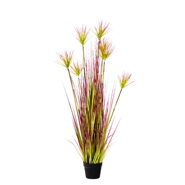 SOGA 120cm Purple-Red Artificial Indoor Potted Papyrus Plant Tree Fake Simulation Decorative, Home & Living, Home Decor, Artificial Plants, , ,  - NZ DEPOT 1
