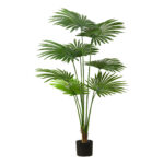 SOGA 150cm Artificial Natural Green Fan Palm Tree Fake Tropical Indoor Plant Home Office Decor, Home & Living, Home Decor, Artificial Plants, , ,  - NZ DEPOT 1