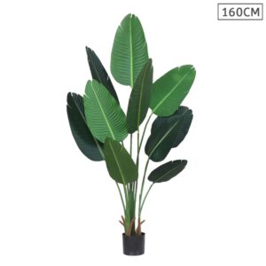 SOGA 160cm Artificial Green Indoor Traveler Banana Fake Decoration Tree Flower Pot Plant, Home & Living, Home Decor, Artificial Plants, , ,  - NZ DEPOT 1