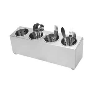 Buy SOGA 18/10 Stainless Steel Commercial Conical Utensils Cutlery Holder with 4 Holes Online - Home & Living/Kitchen & Dining/Tableware/Cutlery - 1 - NZ Depot Free Shipping