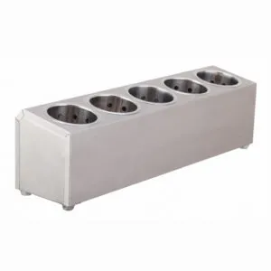Buy SOGA 18/10 Stainless Steel Commercial Conical Utensils Cutlery Holder with 5 Holes Online - Home & Living/Kitchen & Dining/Tableware/Cutlery - 2 - NZ Depot Free Shipping