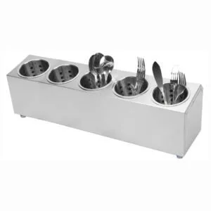 Buy SOGA 18/10 Stainless Steel Commercial Conical Utensils Cutlery Holder with 5 Holes Online - Home & Living/Kitchen & Dining/Tableware/Cutlery - 1 - NZ Depot Free Shipping
