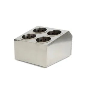 Buy SOGA 18/10 Stainless Steel Commercial Conical Utensils Square Cutlery Holder with 4 Holes Online - Home & Living/Kitchen & Dining/Tableware/Cutlery - 2 - NZ Depot Free Shipping