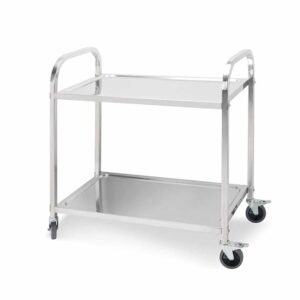 SOGA 2 Tier 75x40x83.5cm Stainless Steel Kitchen Dinning Food Cart Trolley Utility Small, Business & Industrial, Food Service, Food Service Carts, , ,  - NZ DEPOT 1