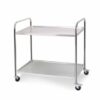 SOGA 2 Tier 81x46x85cm Stainless Steel Kitchen Dining Food Cart Trolley Utility Round Small, Business & Industrial>Food Service>Food Service Carts, , , , ,  - NZ DEPOT 1
