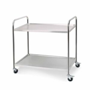 SOGA 2 Tier 81x46x85cm Stainless Steel Kitchen Dining Food Cart Trolley Utility Round Small, Business & Industrial, Food Service, Food Service Carts, , ,  - NZ DEPOT 1