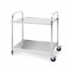 SOGA 2 Tier 85x45x90cm Stainless Steel Kitchen Dining Food Cart Trolley Utility Medium, Business & Industrial>Food Service>Food Service Carts, , , , ,  - NZ DEPOT 1