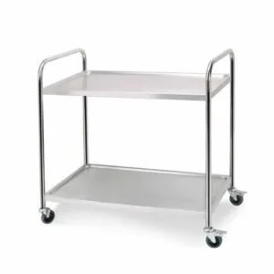 Buy SOGA 2 Tier 86x54x94cm Stainless Steel Kitchen Dinning Food Cart Trolley Utility Round Large Online - Business & Industrial/Food Service/Food Service Carts - 1 - NZ Depot Free Shipping