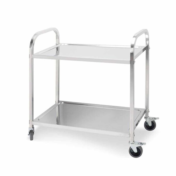 Soga 2 Tier 95X50X95Cm Stainless Steel Kitchen Dining Food Cart Trolley Utility Large, Business &Amp; Industrial, Food Service, Food Service Carts, , ,  - Nz Depot 1