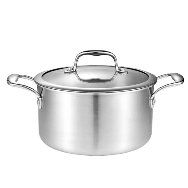 Soga 20Cm Stainless Steel Soup Pot Stock Cooking Stockpot Heavy Duty Thick Bottom With Glass Lid, Home &Amp; Living, Kitchen &Amp; Dining, Cookware, Casserole Dishes, ,  - Nz Depot 1