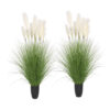 SOGA 2X 110cm Artificial Indoor Potted Reed Bulrush Grass Tree Fake Plant Simulation Decorative, Home & Living>Home Decor>Artificial Plants, , , , ,  - NZ DEPOT 1