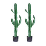SOGA 2X 120cm Green Artificial Indoor Cactus Tree Fake Plant Simulation Decorative 6 Heads, Home & Living>Home Decor>Artificial Plants, , , , ,  - NZ DEPOT 1