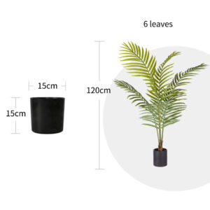 SOGA 2X 120cm Green Artificial Indoor Rogue Areca Palm Tree Fake Tropical Plant Home Office Decor, Home & Living, Home Decor, Artificial Plants, , ,  - NZ DEPOT 2