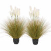 SOGA 2X 137cm Artificial Indoor Potted Reed Bulrush Grass Tree Fake Plant Simulation Decorative, Home & Living>Home Decor>Artificial Plants, , , , ,  - NZ DEPOT 1