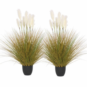 SOGA 2X 137cm Artificial Indoor Potted Reed Bulrush Grass Tree Fake Plant Simulation Decorative, Home & Living, Home Decor, Artificial Plants, , ,  - NZ DEPOT 1