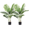 SOGA 2X 145cm Green Artificial Indoor Swallowtail Sunflower Tree Fake Plant Simulation Decorative, Home & Living>Home Decor>Artificial Plants, , , , ,  - NZ DEPOT 1