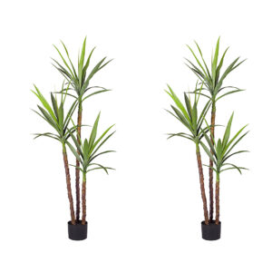 SOGA 2X 150cm Artificial Natural Green Dracaena Yucca Tree Fake Tropical Indoor Plant Home Office Decor, Home & Living, Home Decor, Artificial Plants, , ,  - NZ DEPOT 1