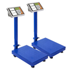 SOGA 2X 150kg Electronic Digital Platform Scale Computing Shop Postal Weight Blue - NZ DEPOT