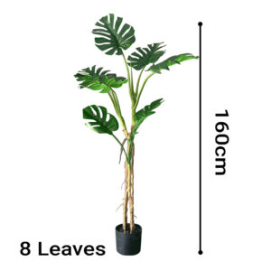 SOGA 2X 160cm Tropical Monstera Palm Artificial Plant Tree, Real Touch Technology, with UV Protection, Home & Living, Home Decor, Artificial Plants, , ,  - NZ DEPOT 2