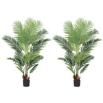 SOGA 2X 165cm Artificial Swallowtail Sunflower Fake Decoration Tree Flower Pot Plant, Home & Living>Home Decor>Artificial Plants, , , , ,  - NZ DEPOT 1