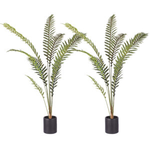 SOGA 2X 180cm Artificial Green Rogue Hares Foot Fern Tree Fake Tropical Indoor Plant Home Office Decor, Home & Living, Home Decor, Artificial Plants, , ,  - NZ DEPOT 1