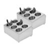 SOGA 2X 18/10 Stainless Steel Commercial Conical Utensils Cutlery Holder with 6 Holes, Home & Living>Kitchen & Dining>Tableware>Cutlery, , , , ,  - NZ DEPOT 1