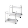 SOGA 2X 2 Tier 81x46x85cm Stainless Steel Kitchen Dining Food Cart Trolley Utility Round Small, Business & Industrial>Food Service>Food Service Carts, , , , ,  - NZ DEPOT 1
