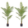 SOGA 2X 210cm Green Artificial Indoor Rogue Areca Palm Tree Fake Tropical Plant Home Office Decor, Home & Living, Home Decor, Artificial Plants, , ,  - NZ DEPOT 1