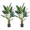 SOGA 2X 245cm Artificial Giant Green Birds of Paradise Tree Fake Tropical Indoor Plant Home Office Decor, Home & Living>Home Decor>Artificial Plants, , , , ,  - NZ DEPOT 1