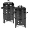 SOGA 2X 3 In 1 Barbecue Smoker Outdoor Charcoal BBQ Grill Camping Picnic Fishing, home & living > outdoor living > barbecues > barbecues > smokers, , , , ,  - NZ DEPOT 1